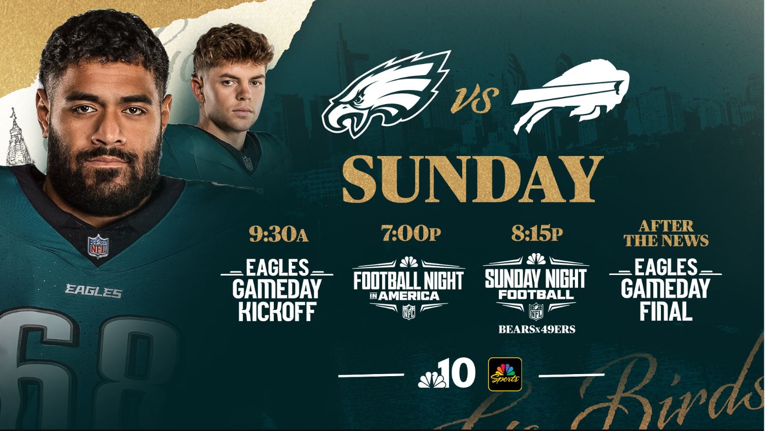 Eagles vs. Bills: How to watch pregame, postgame coverage on NBC10