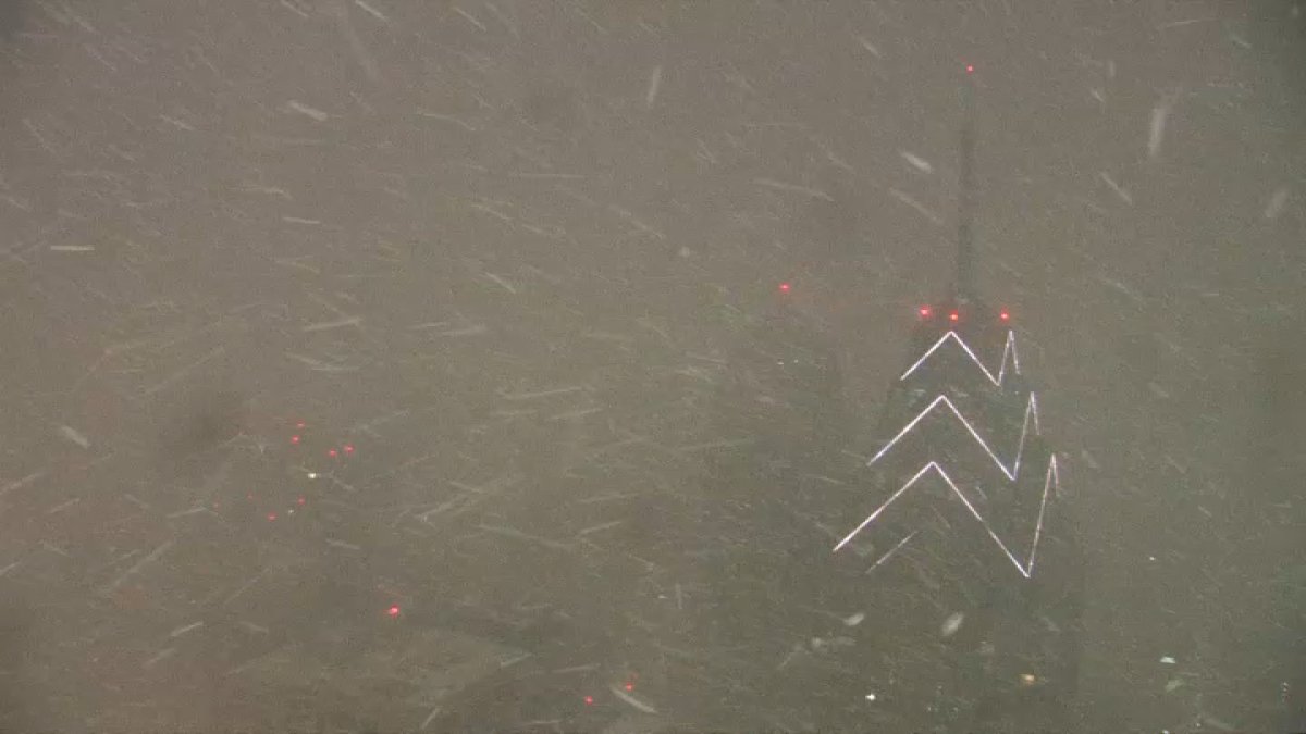 A First Alert was in effect as a winter storm brought snow across the Philadelphia region Saturday night into Sunday morning.