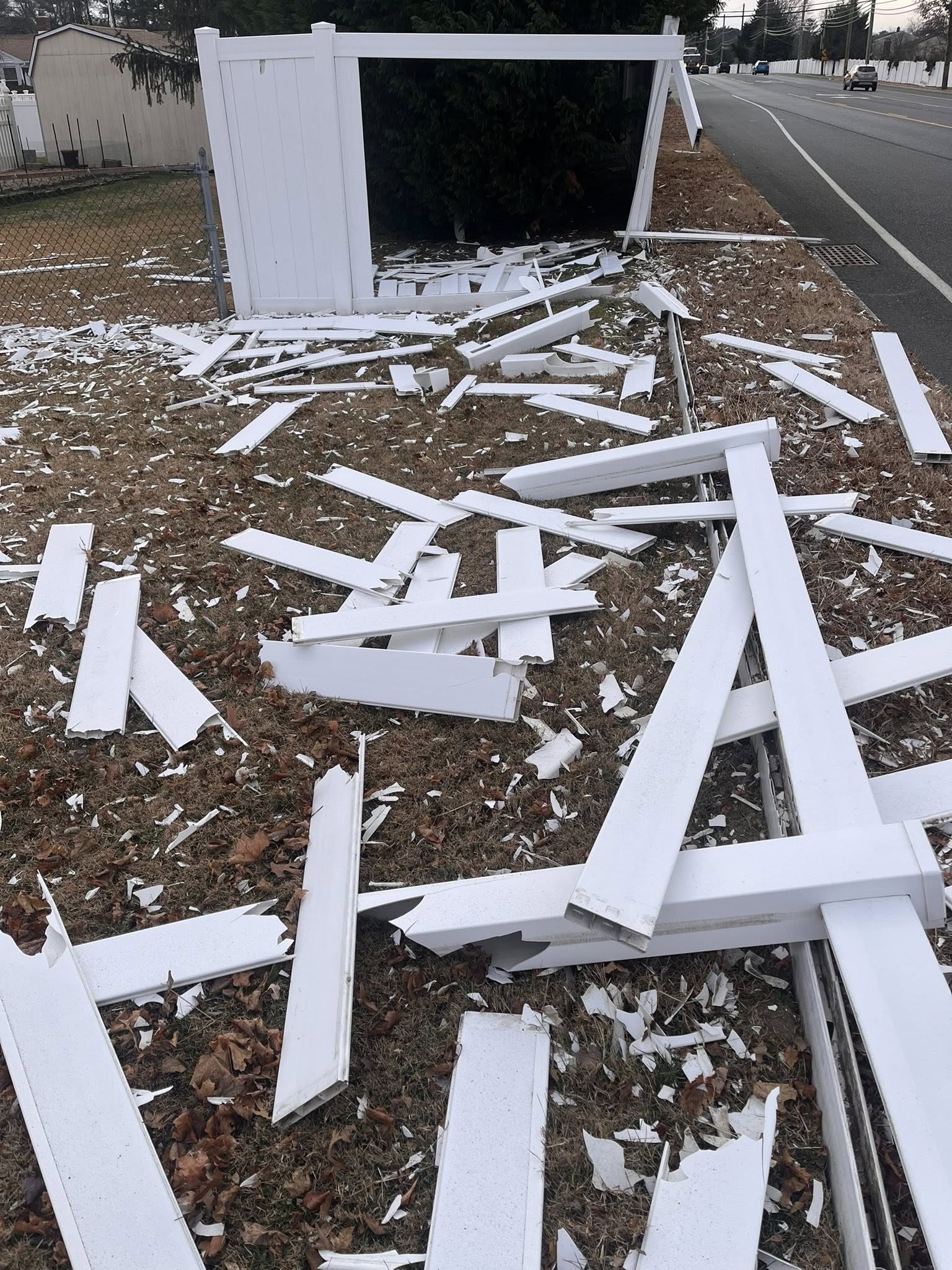 Driver turns himself in after demolishing fence in NJ hit-and-run crash