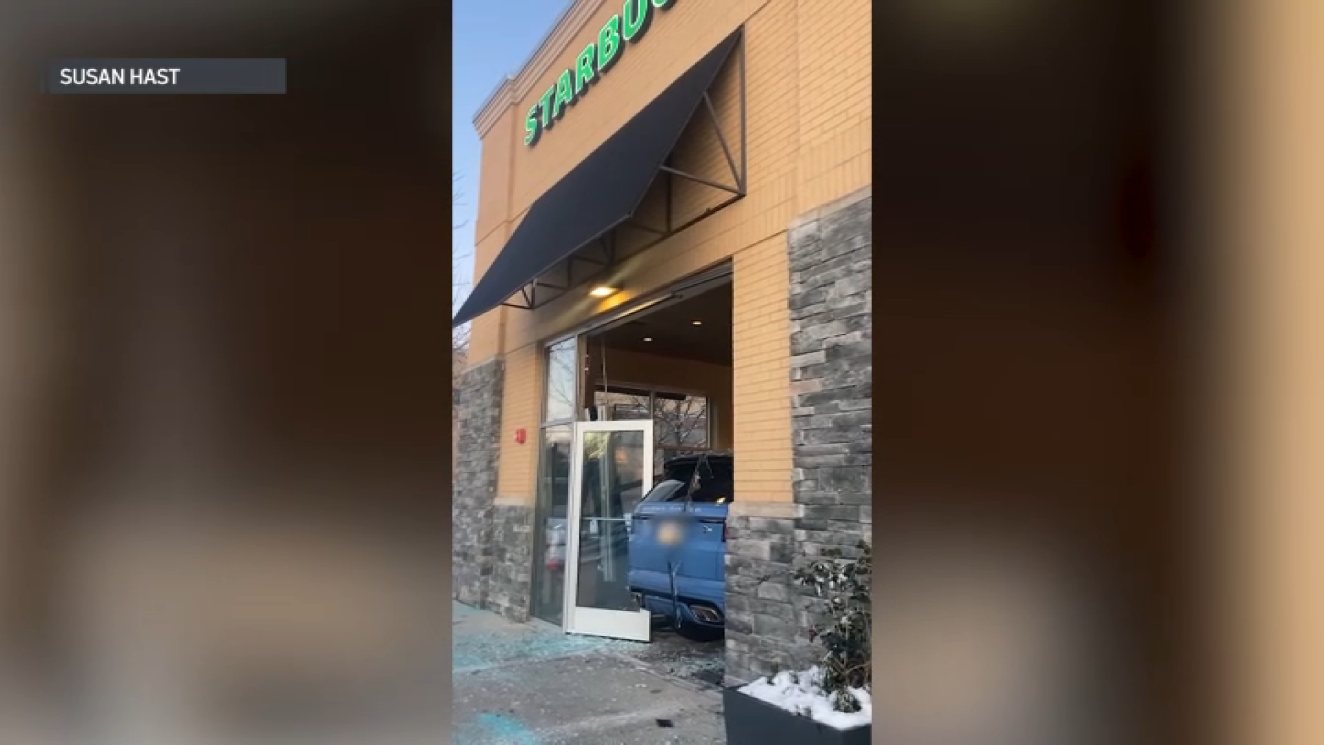 SUV crashes into Starbucks in Montgomery County on Monday