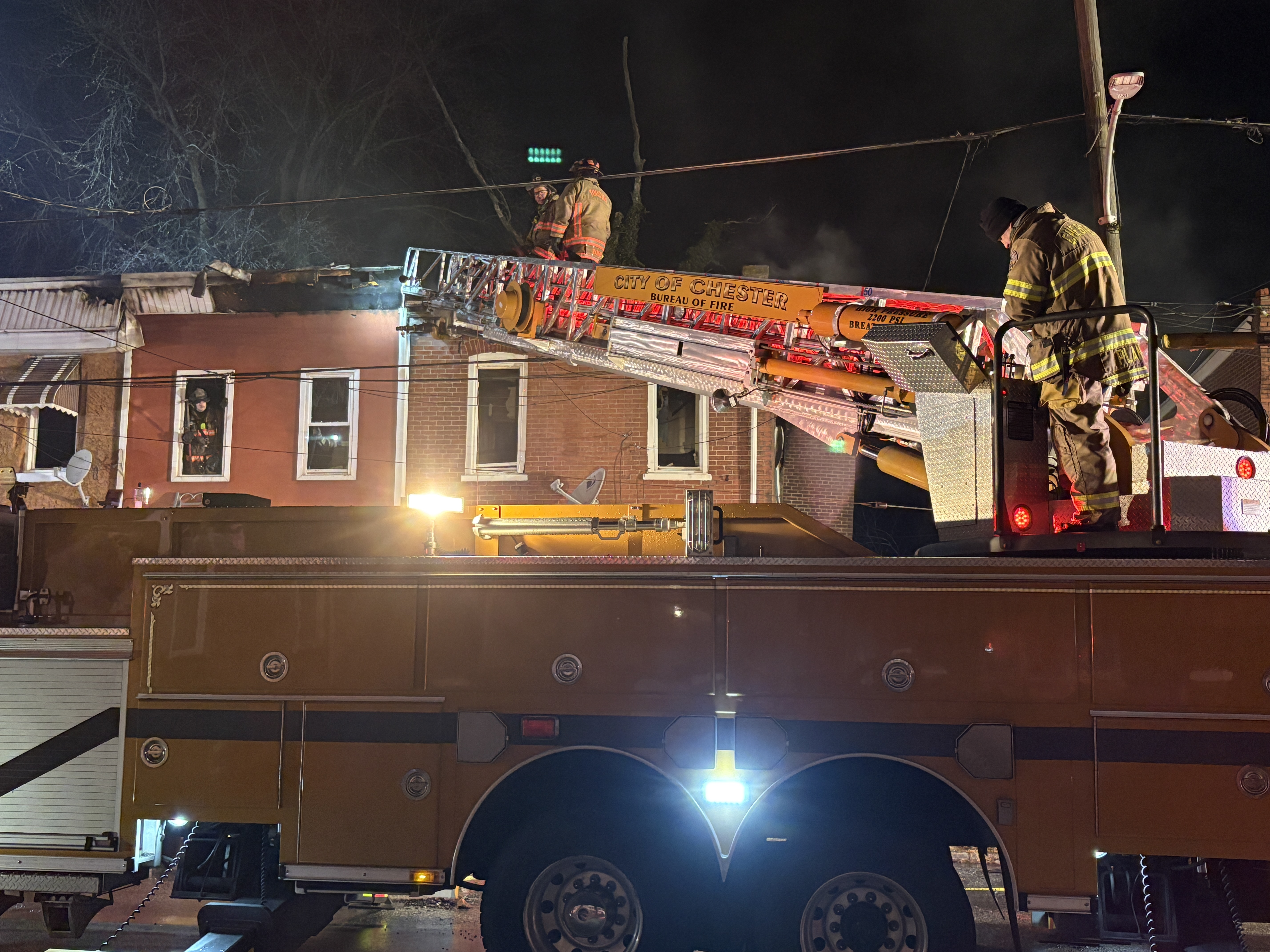 A photo of the aftermath of the fire. 
