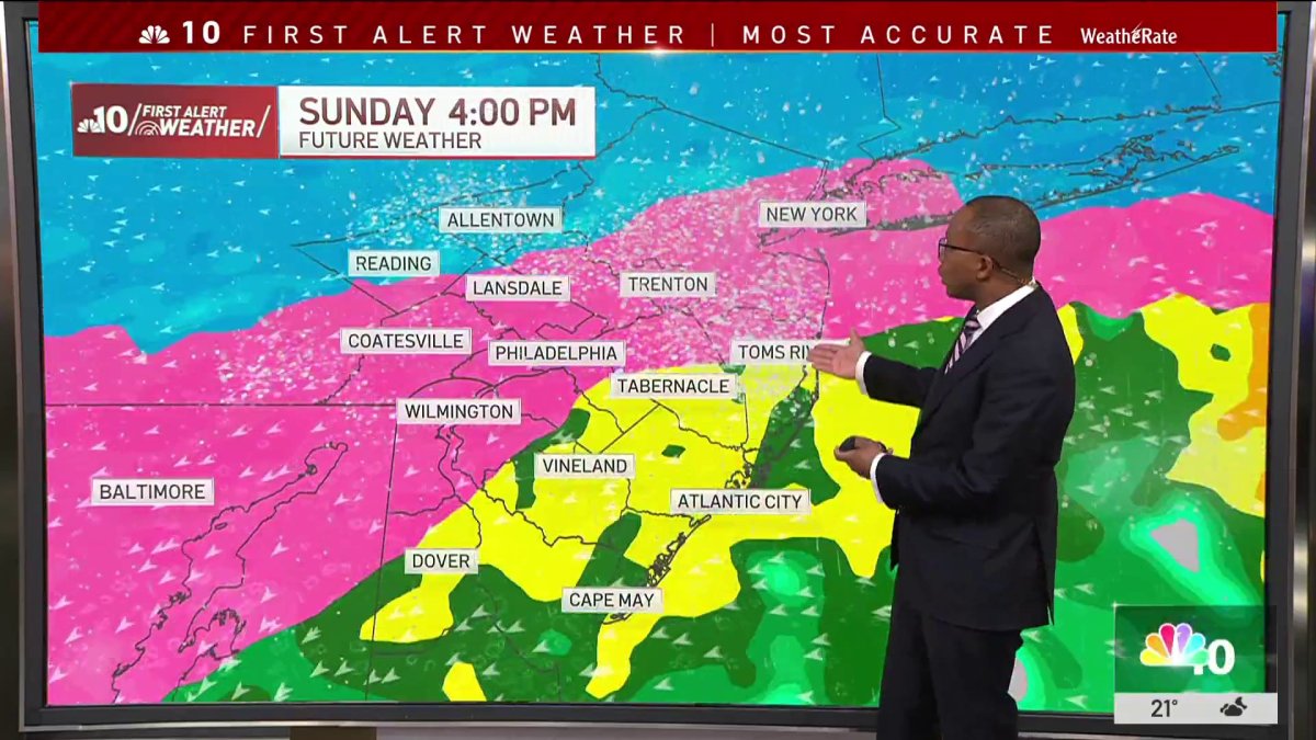 Bitter cold air moves in with below zero wind chills – NBC10 Philadelphia