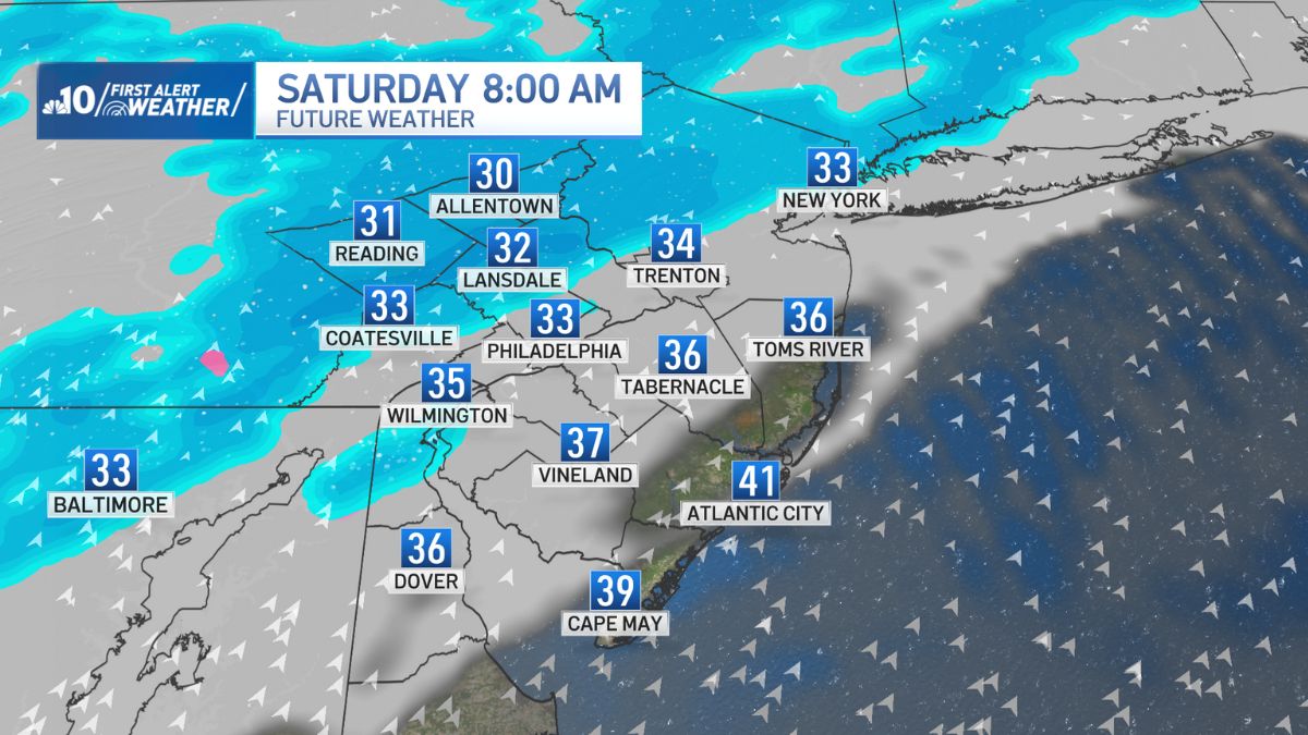 Light snow falls in Philly, Pennsylvania suburbs on Saturday – NBC10 ...
