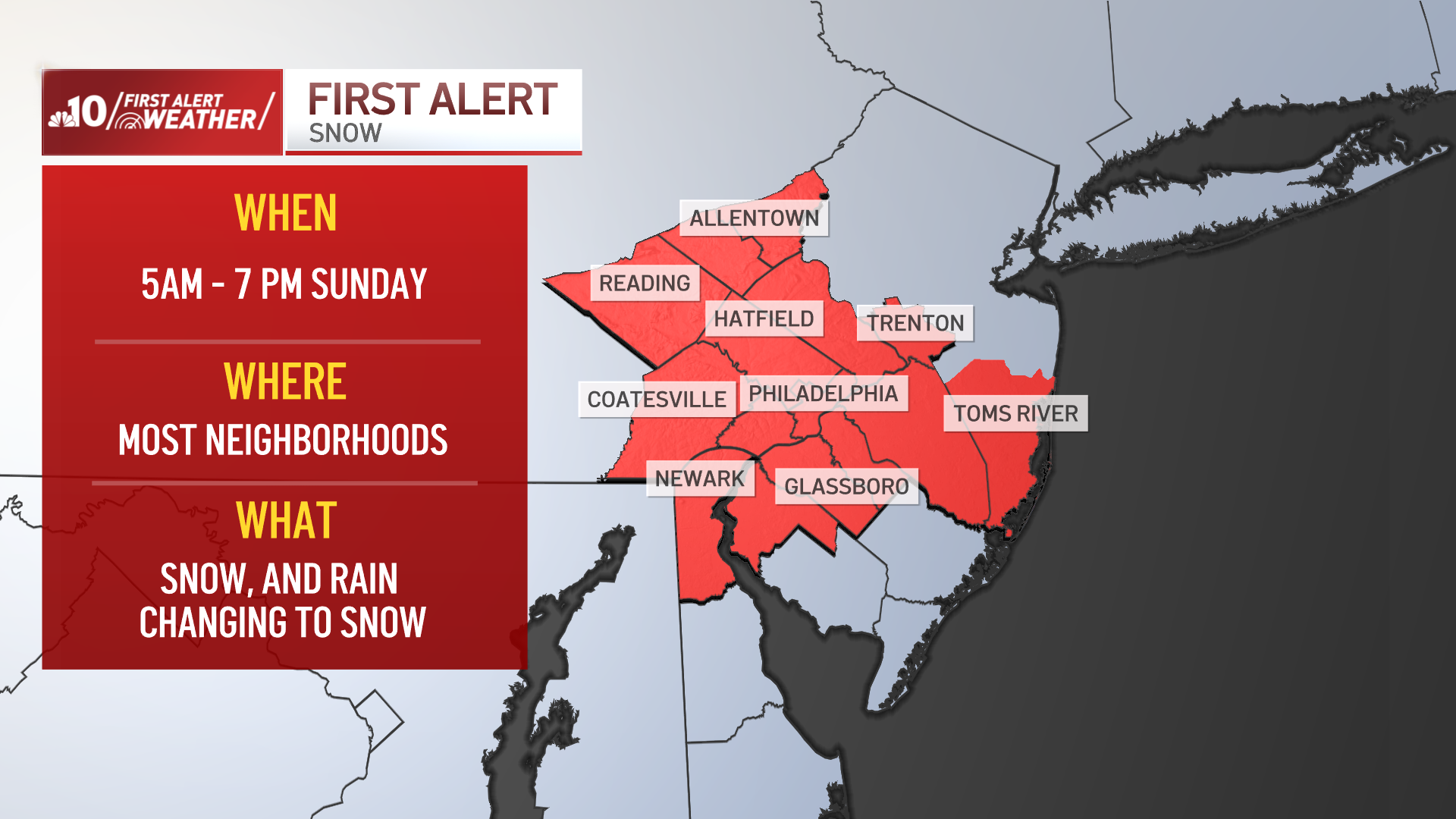 FIRST ALERT: More snow on the way for Sunday