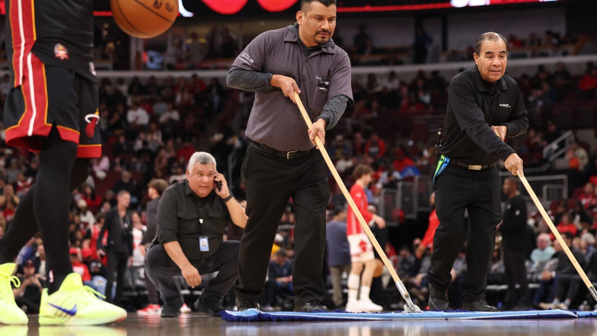 An NBA weather delay? Yes, Thursday's Bulls-Heat game was postponed due to court conditions