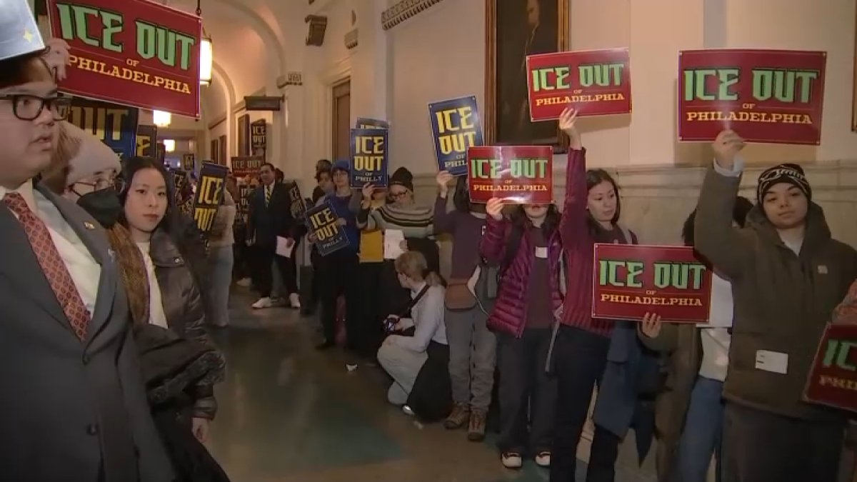 Amid cheers, ‘ICE OUT’ legislation presented to City Council – NBC10 ...