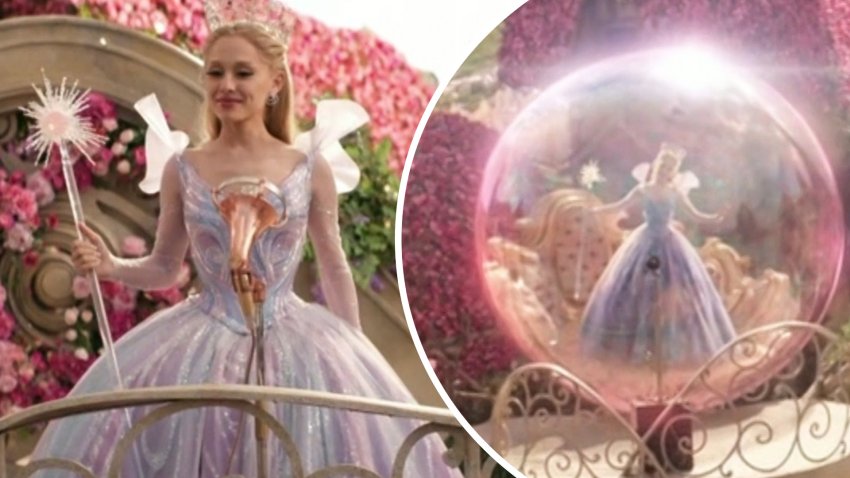 Ariana Grande's Wicked' Glinda bubble dress secrets revealed Ariana Grande's Wicked' Glinda bubble dress secrets revealed