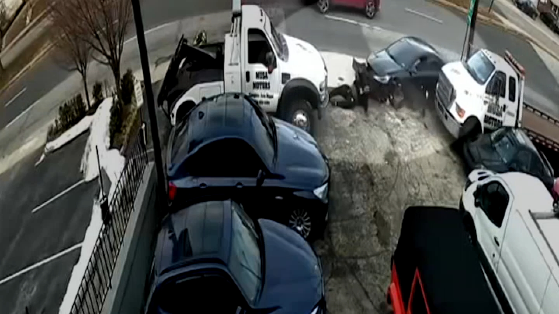 Video: Woman crashes car into man in Upper Darby, police say