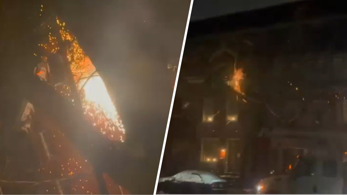 Extreme cold causes PECO wires to spark in Pottstown on Wednesday morning