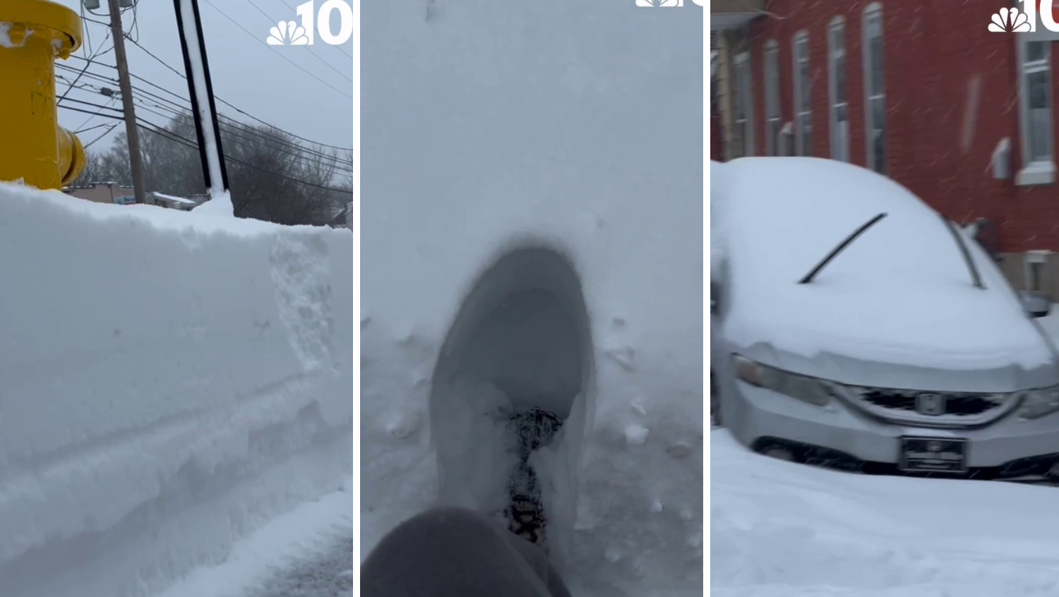 Here's a look at Allentown after getting more than 8″ of snow on Sunday