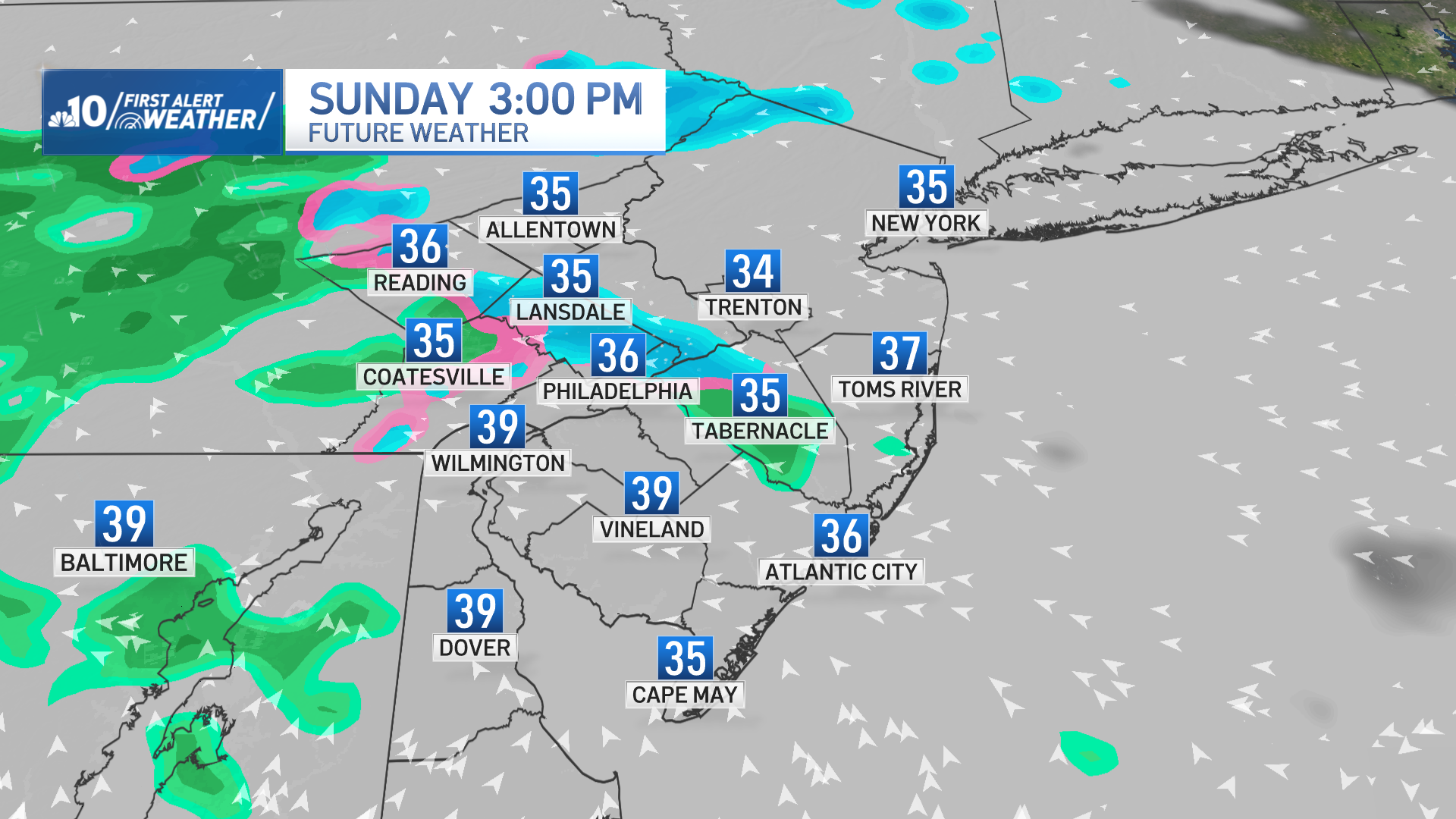 Mix of rain, light snow to fall in Philadelphia area on Sunday – NBC10 ...