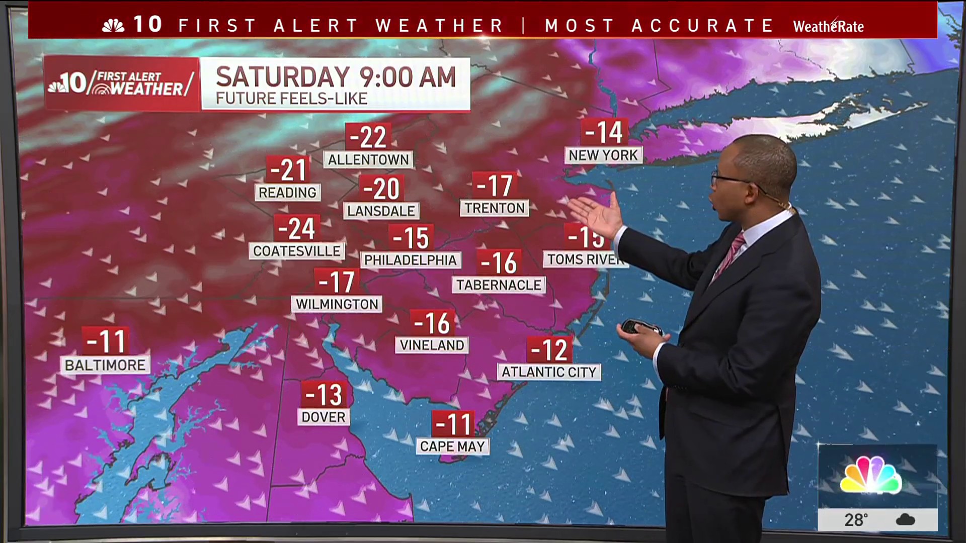 Image related to Snow squalls overnight before temperatures plummet this weekend