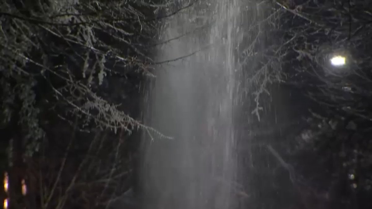 Broken water main covers cars, tree branches in ice in South Philly  