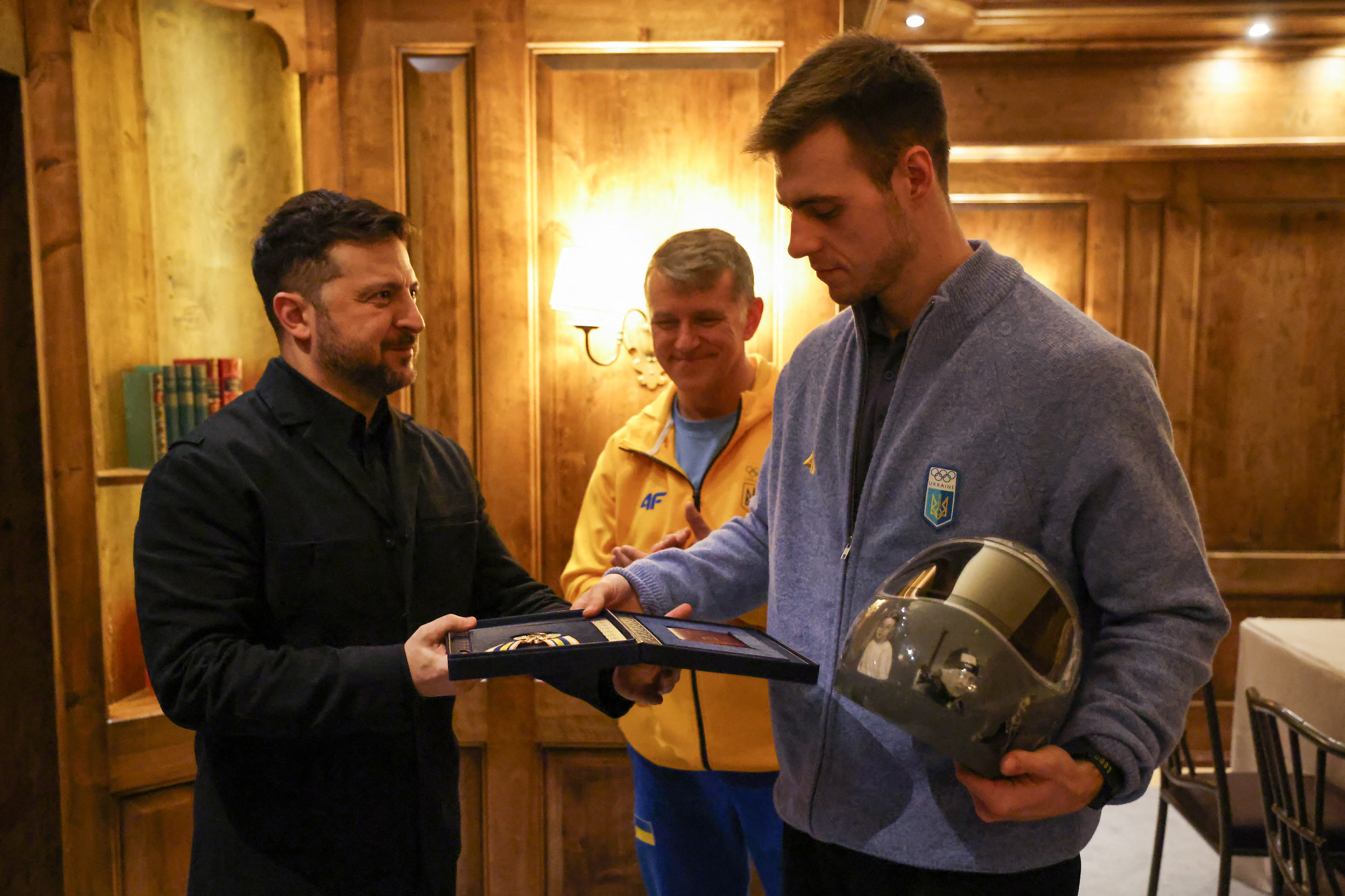 Disqualified at the Olympics, Ukrainian skeleton racer gains a different top honor