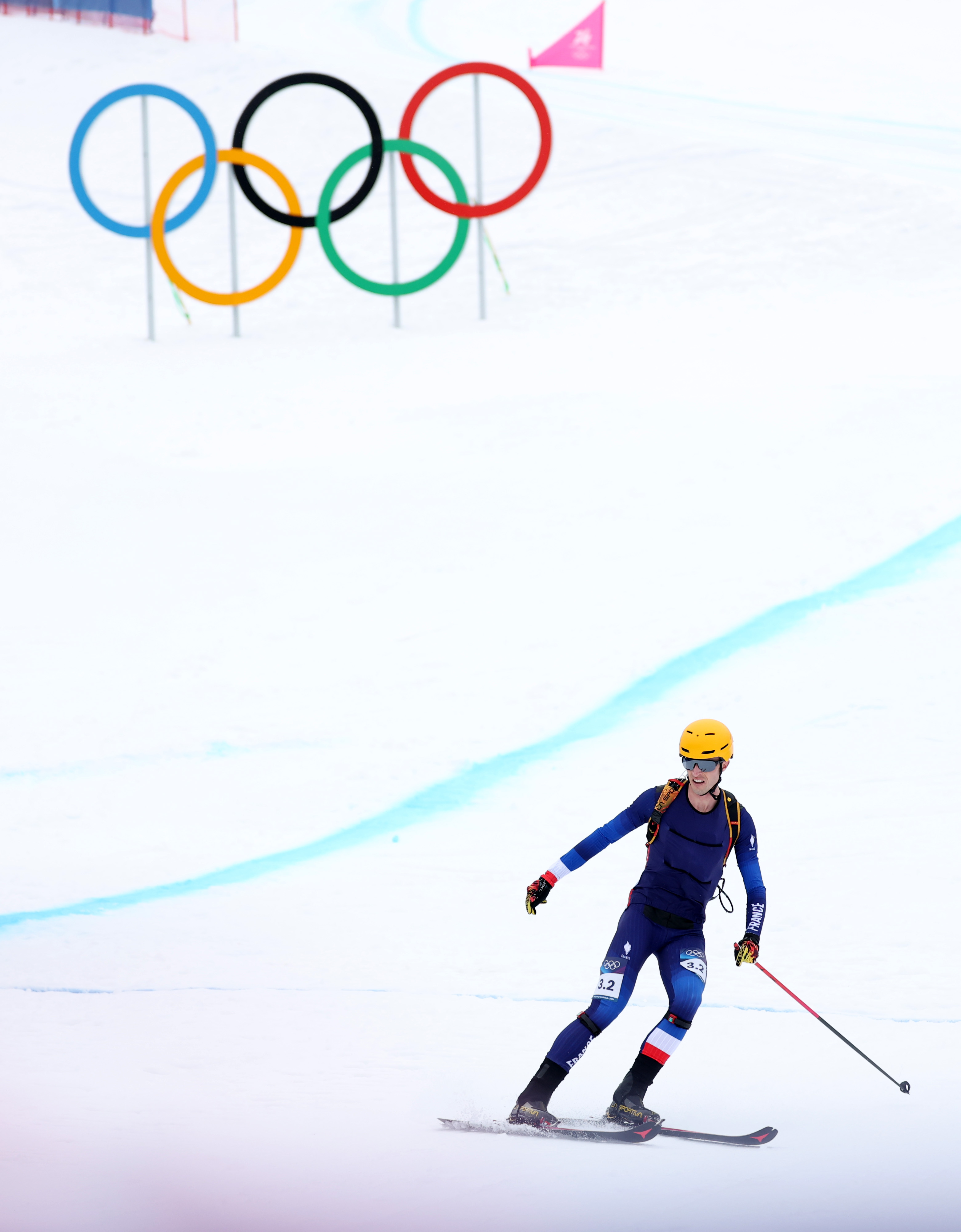 Thibault Anselmet of Team France competes