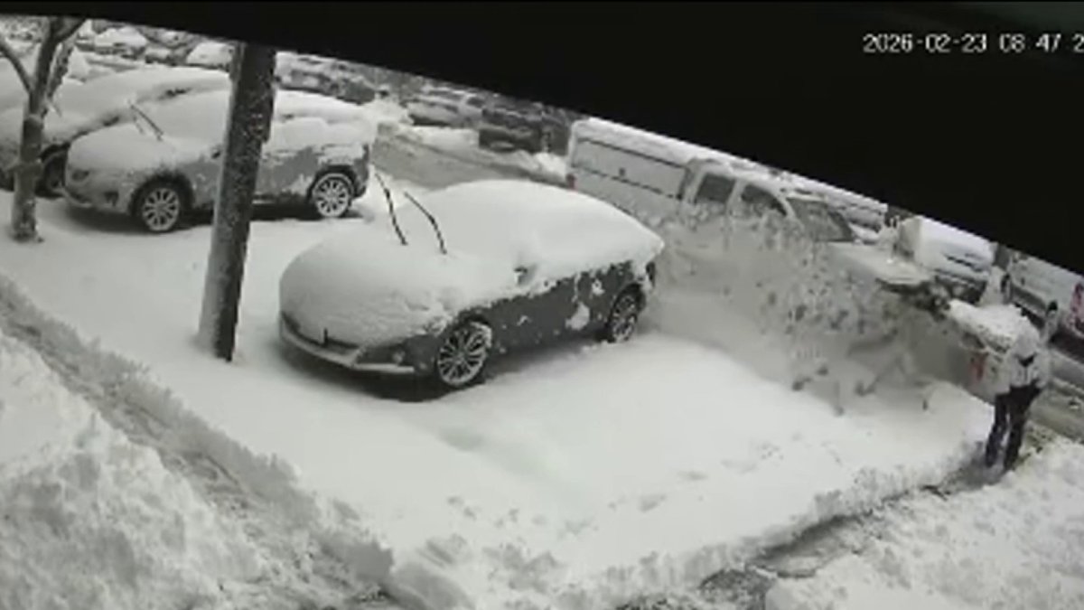 A man who was shoveling snow in Philadelphia was hit by a wall of snow from a plow told NBC10 that he thinks the incident was no accident.