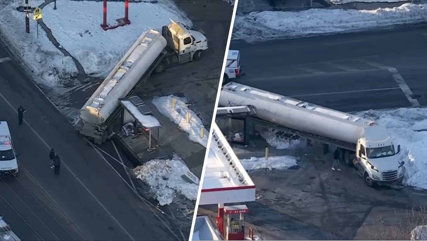 Truck leaks fuel after hitting SEPTA shelter in Northeast Philly – NBC10 Philadelphia