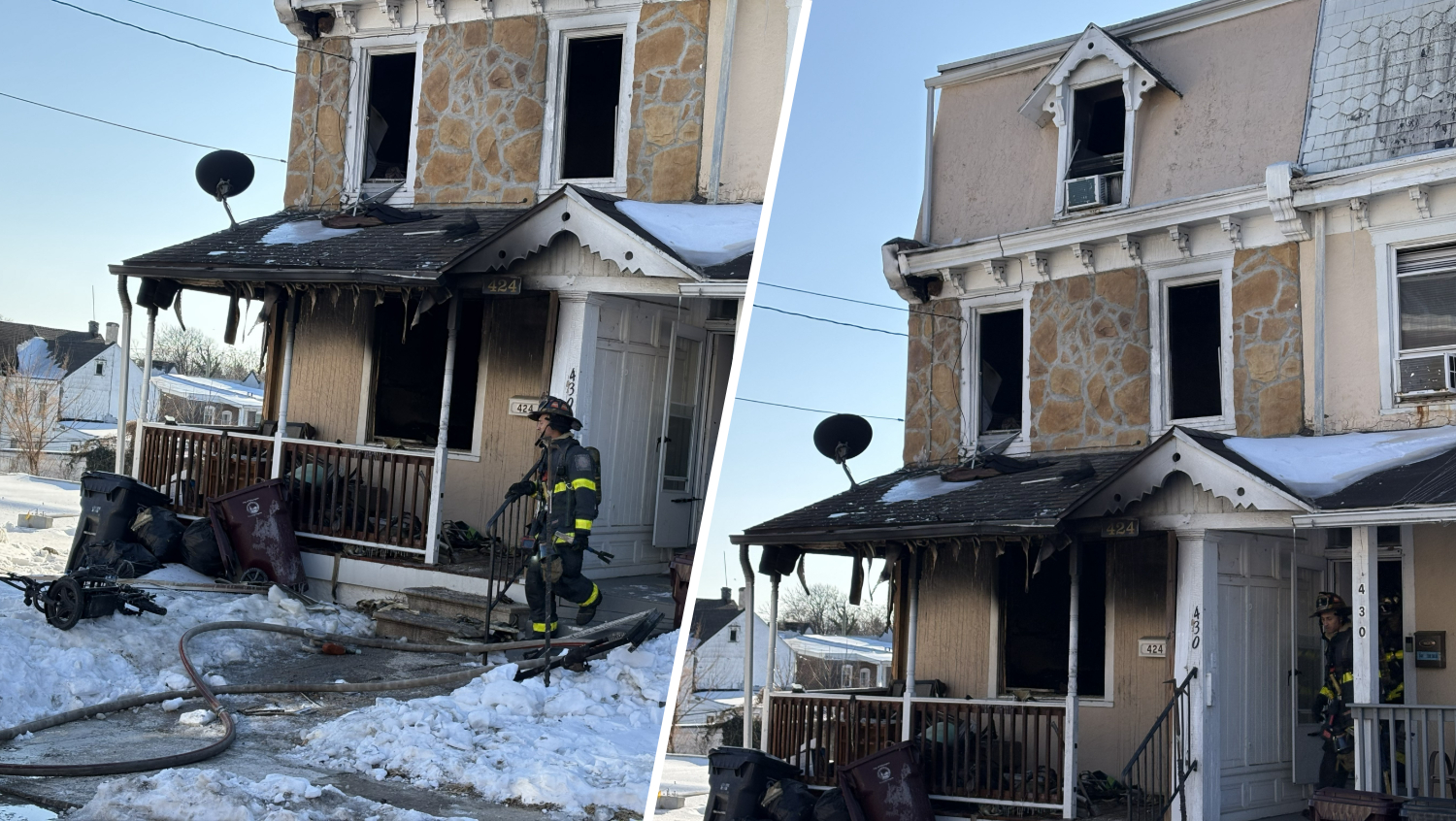 4 injured, including 2 firefighters, in Wilmington house fire on Sunday