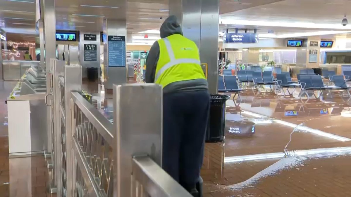 Flooding at SEPTA's Jefferson Station caused Section A to close, causing delays at the busy Center City stop on Monday night.