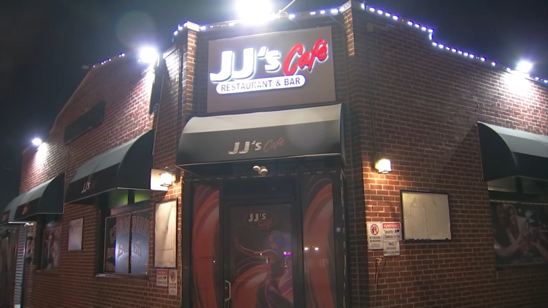 A man has been hospitalized after being shot outside of JJ's Cafe, located along East Erie Avenue in Philly's Juniata Park section overnight, officials said.