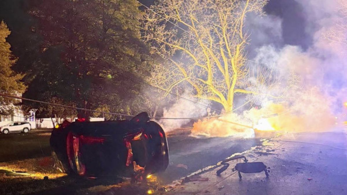 Suspected intoxicated driver crashes into utility pole, causing major outage