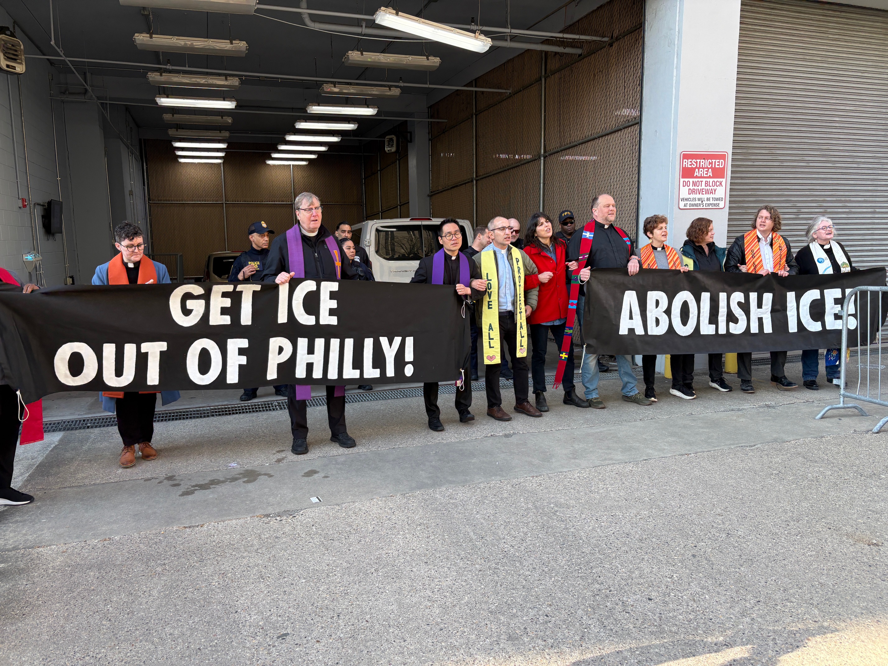 Clergy members arrested during anti-ICE protest in Philly