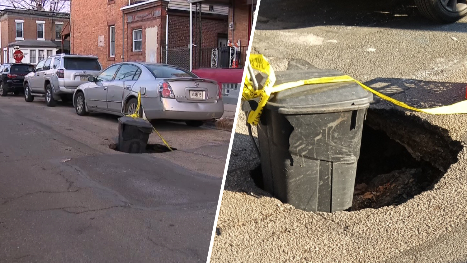Sinkhole forming on Philly street: ‘The streets are messed up'
