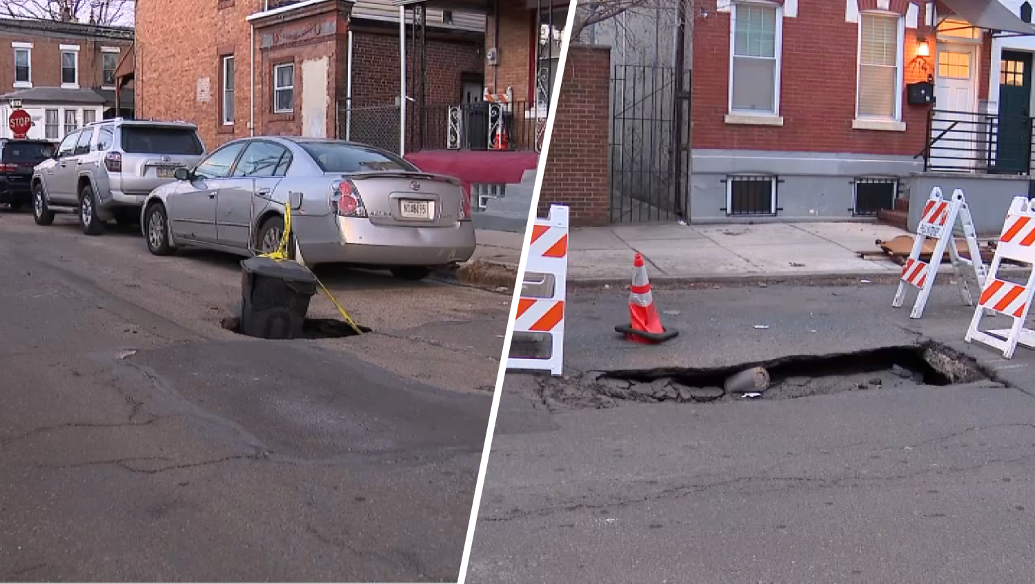 Sinkholes forming on Philly streets: ‘The streets are messed up'