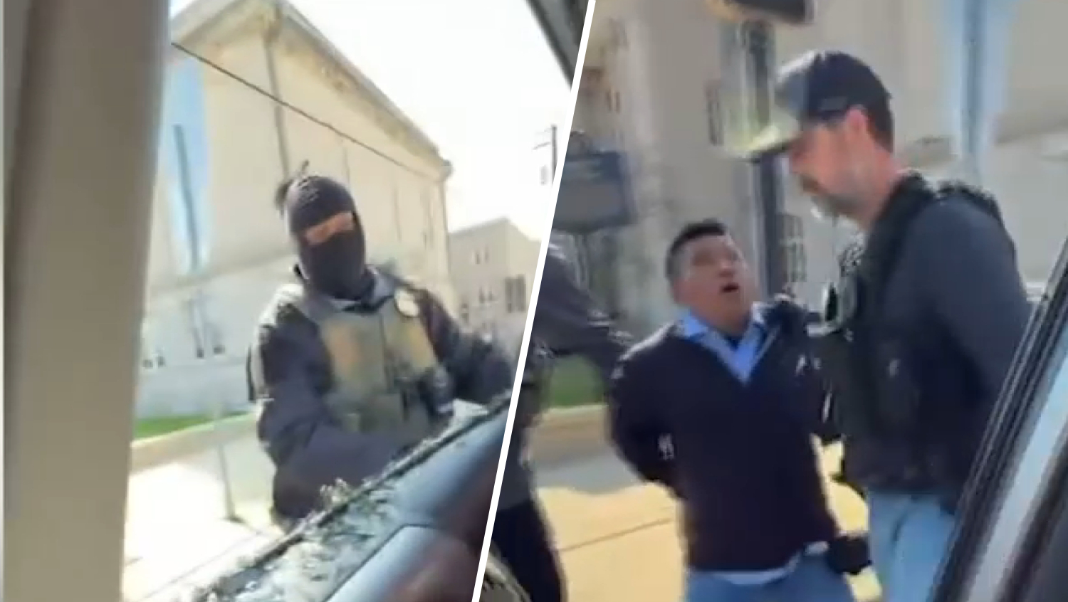 Video shows ICE agents smash car window and detain man in South Jersey