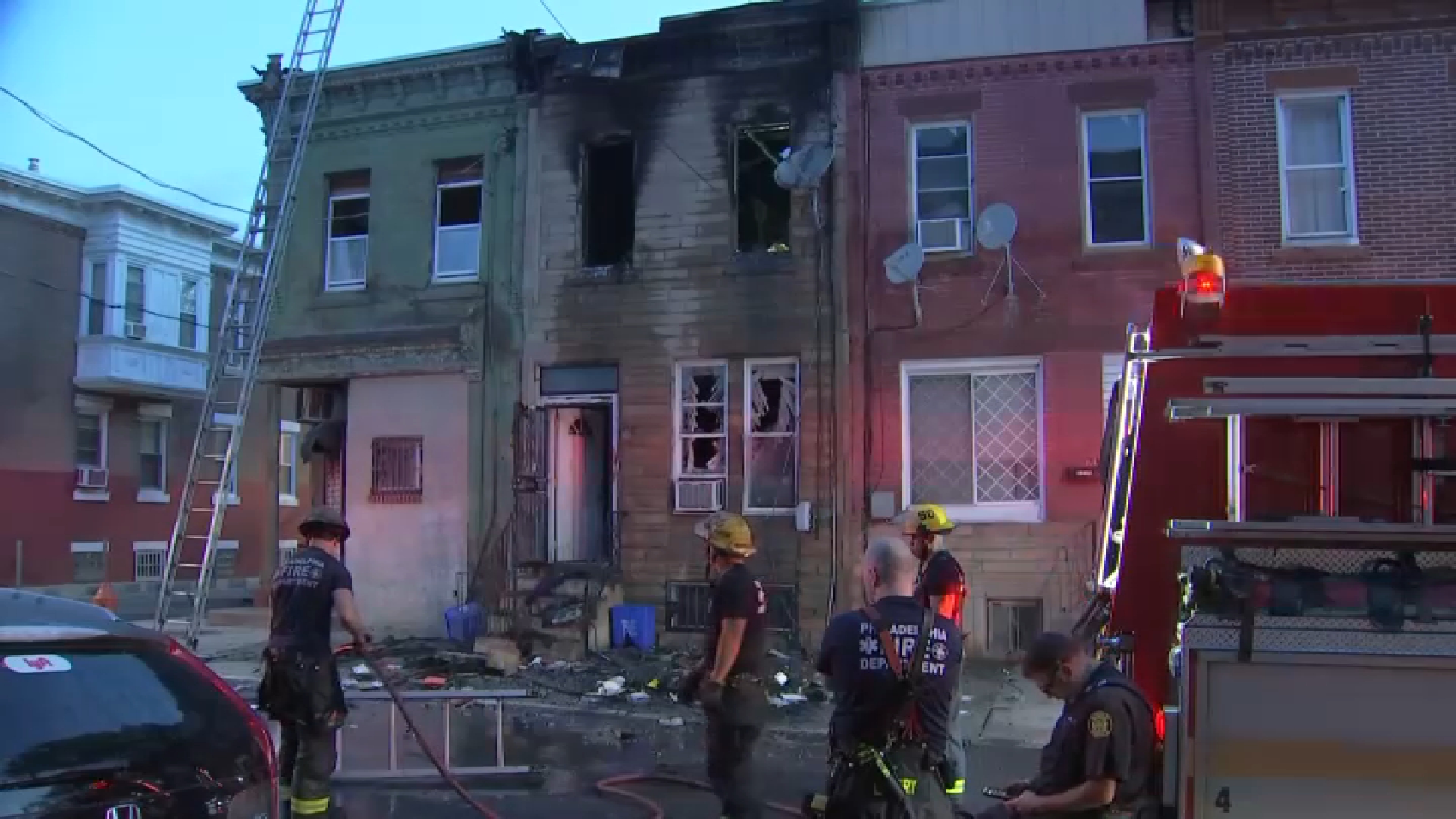 Fire crews tackle apartment fire in Philly's Fairhill section