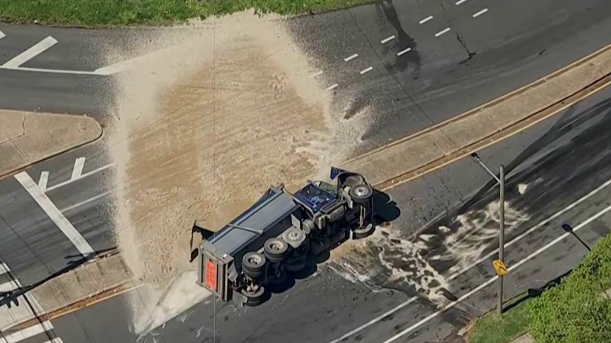 Overturned dump truck causes traffic issues in Wynnefield – NBC10 ...