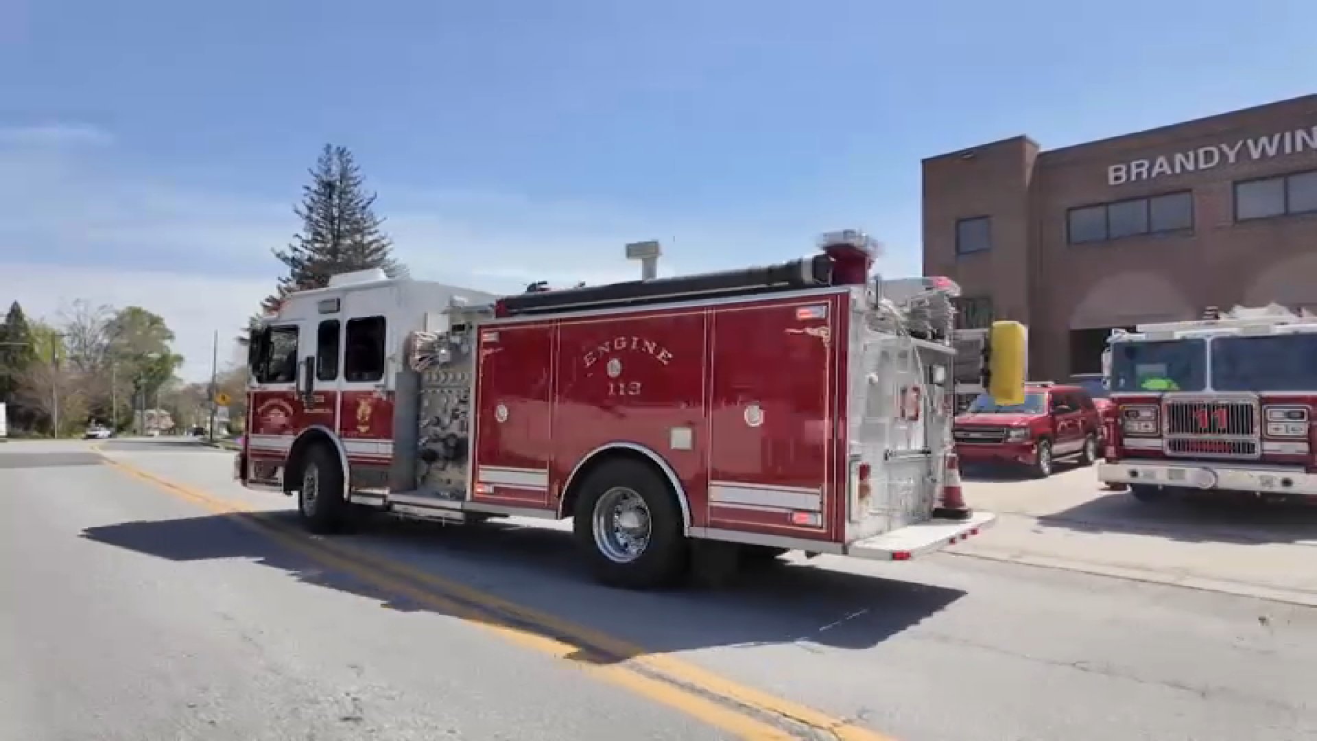 Firefighter saved by colleagues after suffering heart attack during training