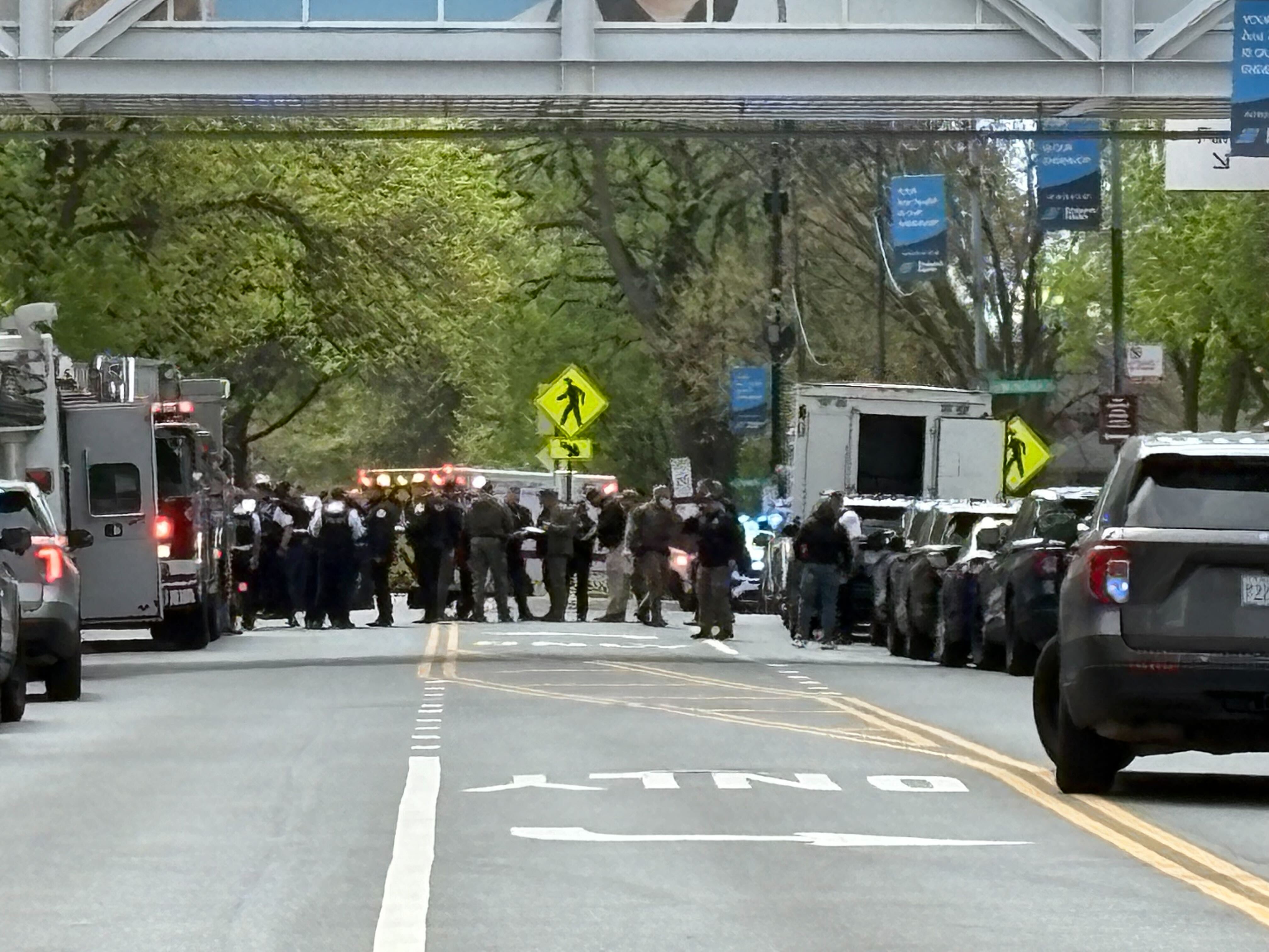 Two police officers shot at Chicago hospital, one in critical condition