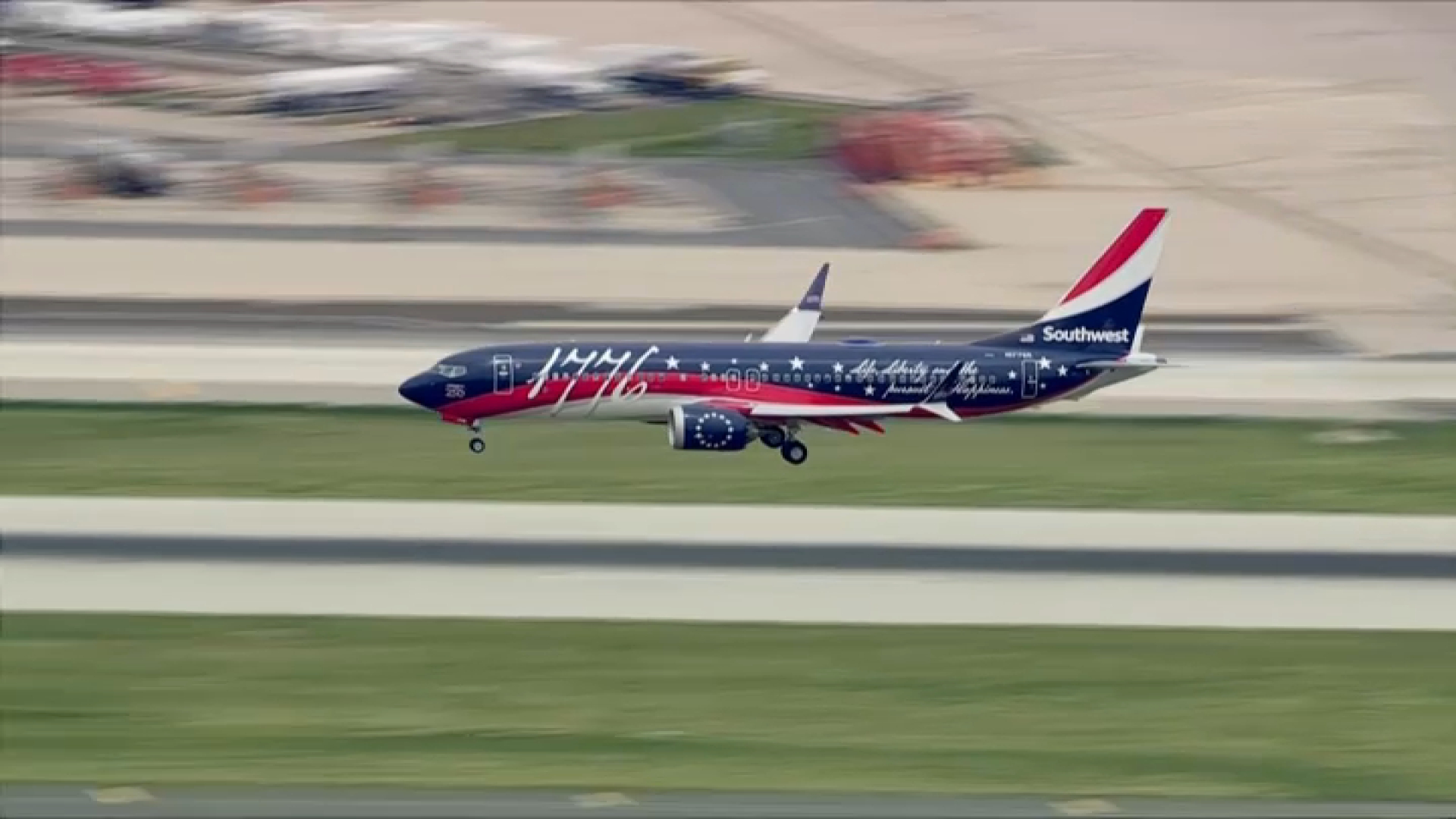 Southwest Airlines' Independence One lands in Philly