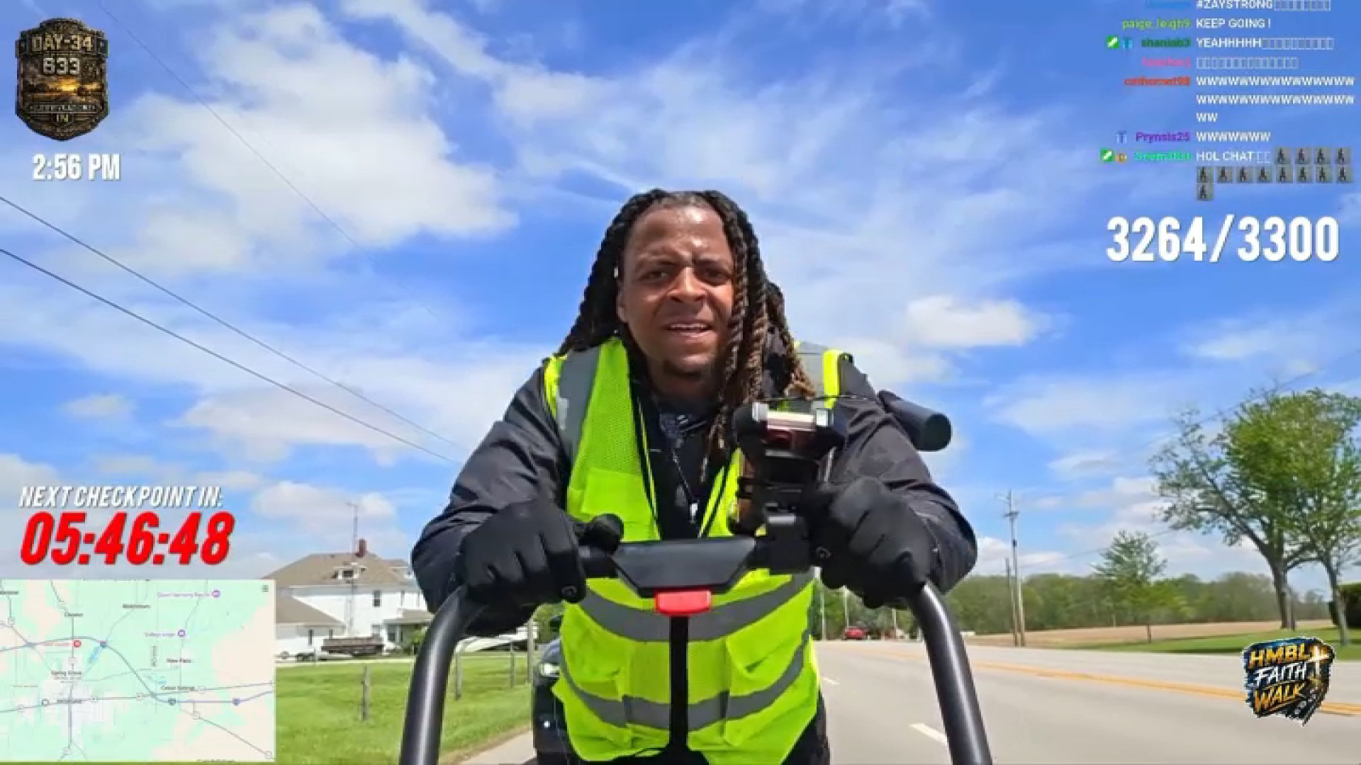 Twitch streamer struck by car during faith walk from Philadelphia to California