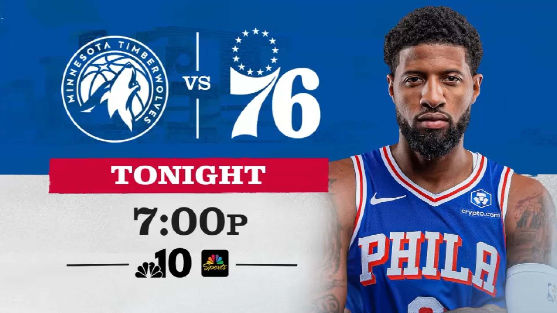 How to watch Sixers vs. Timberwolves on NBC10, Peacock