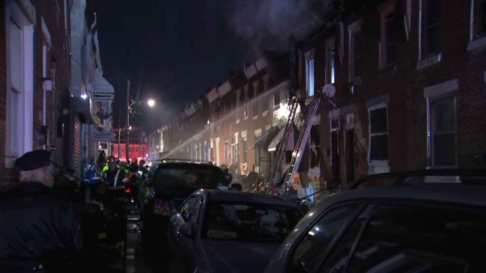 Fire tears through two rowhomes in Philadelphia's Kensington neighborhood