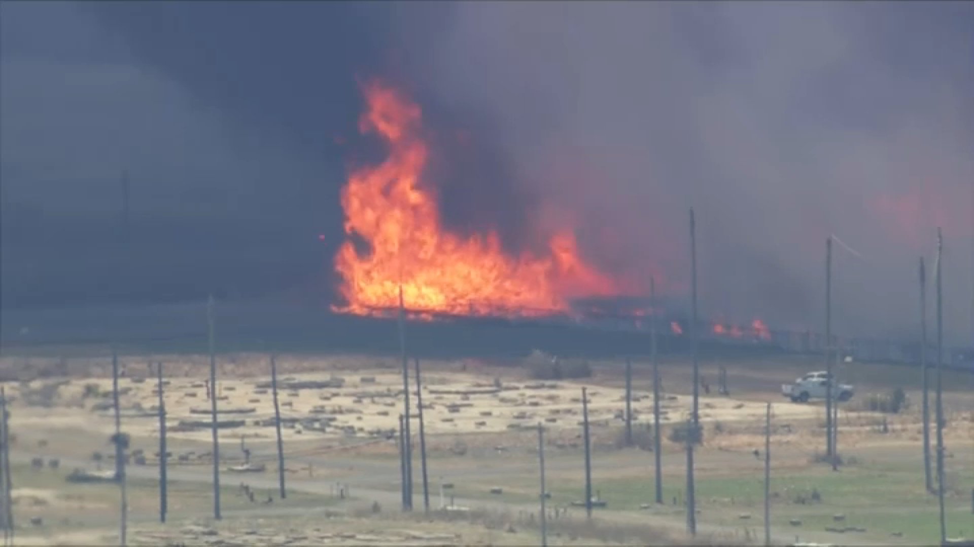 50-acre wildfire producing heavy smoke in Gloucester County, visible from Philly