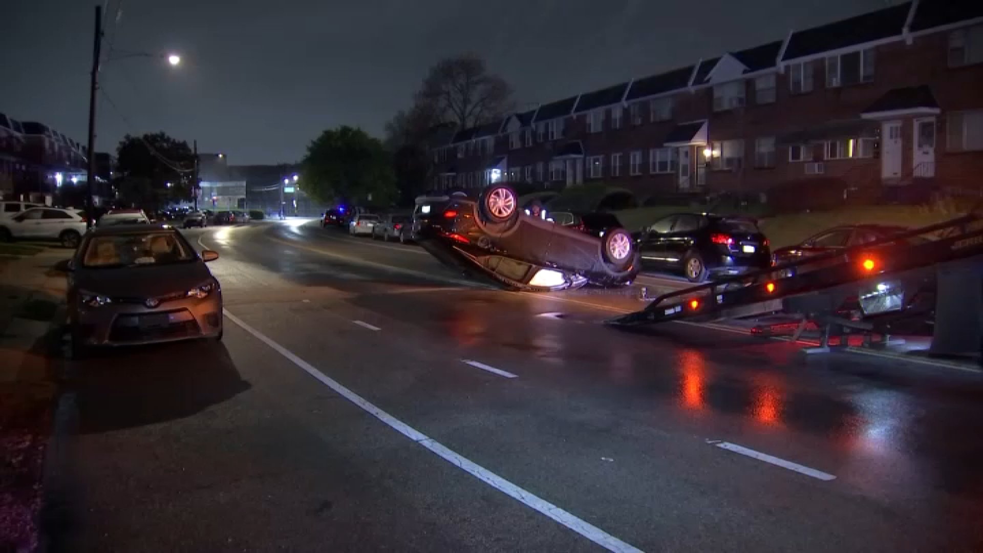 Rollover crash in Philadelphia's West Oak Lane neighborhood leaves ...