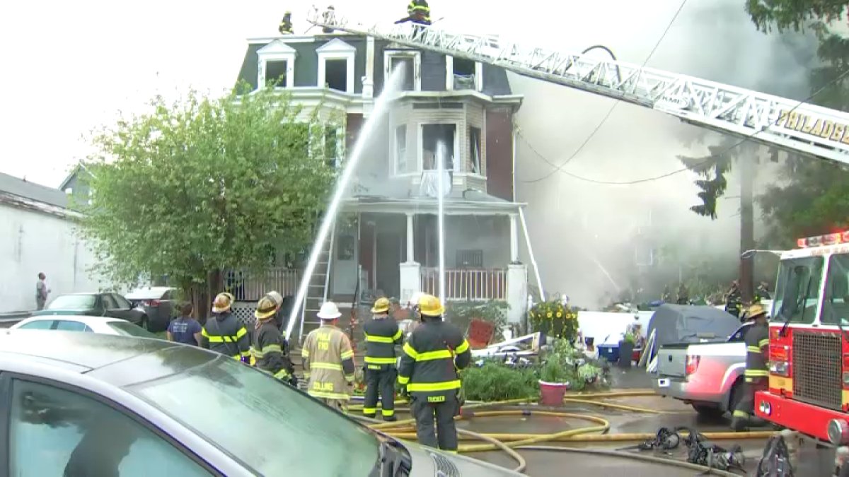 Fire tears through home in Philadelphia's West Oak Lane neighborhood