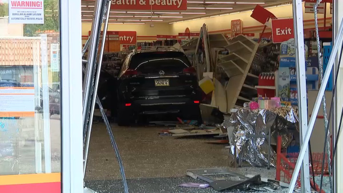 Shoppers injured after vehicle crashes into Family Dollar in Philadelphia