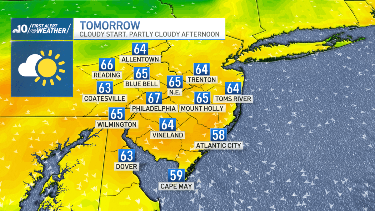Scattered showers tonight, gradually brighter tomorrow