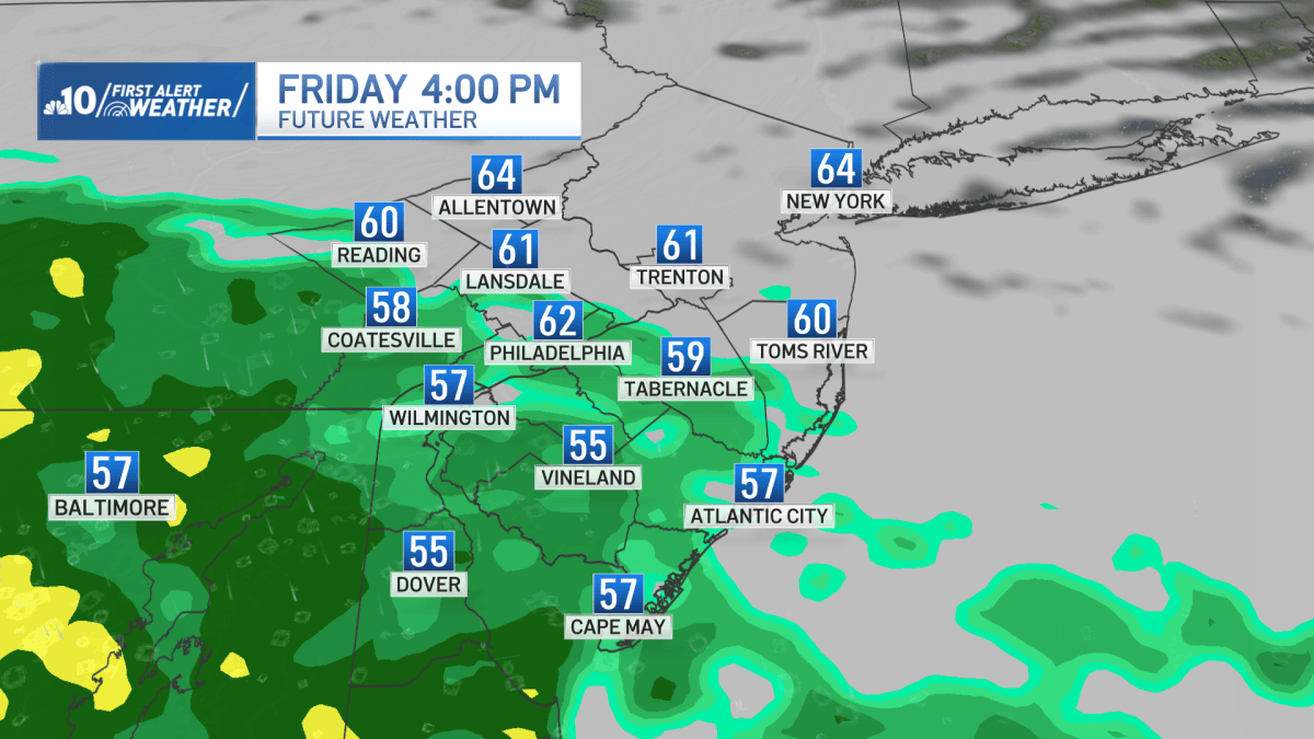 Wet and chilly holiday weekend ahead – NBC10 Philadelphia