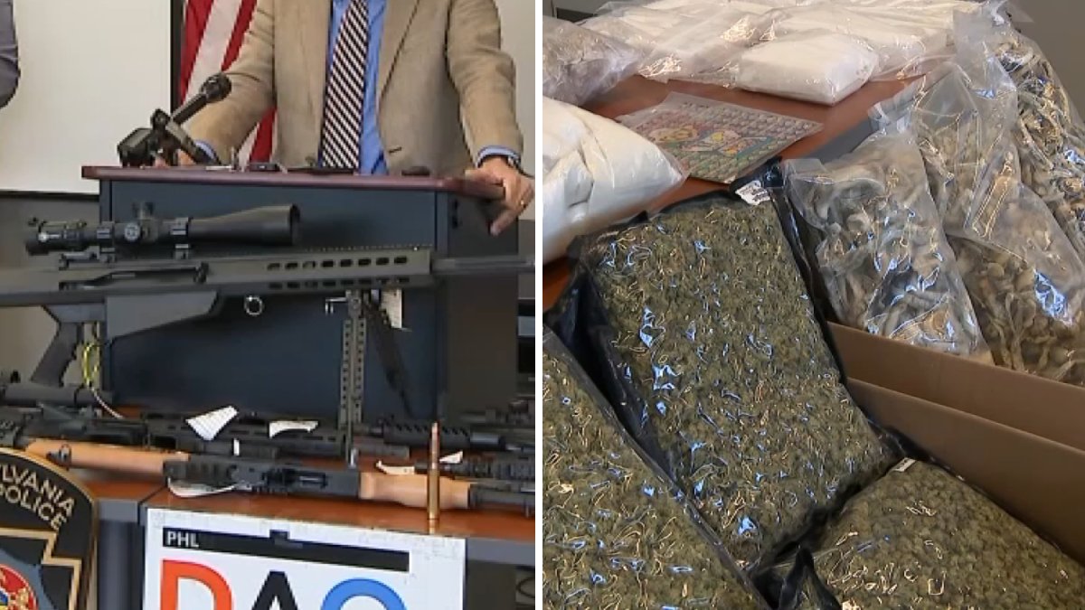 2 charged in massive guns and drugs bust in Northeast Philly