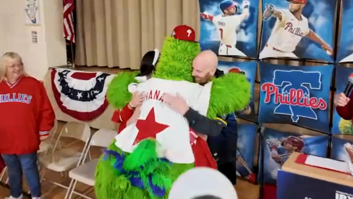 Phillies, school community surprise beloved teacher battling rare form of cancer