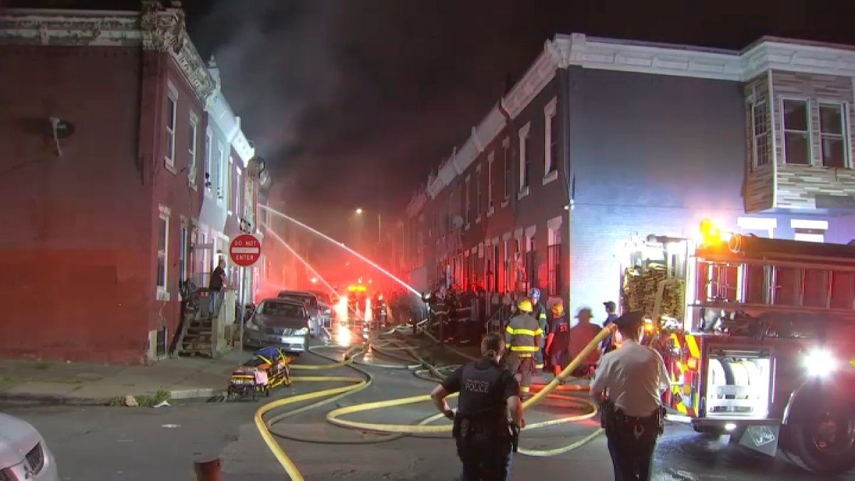 Fire tears through Kensington rowhome