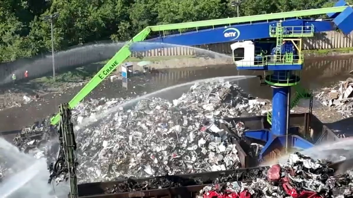 Repeated fires force Camden to suspend operations at recycling facility