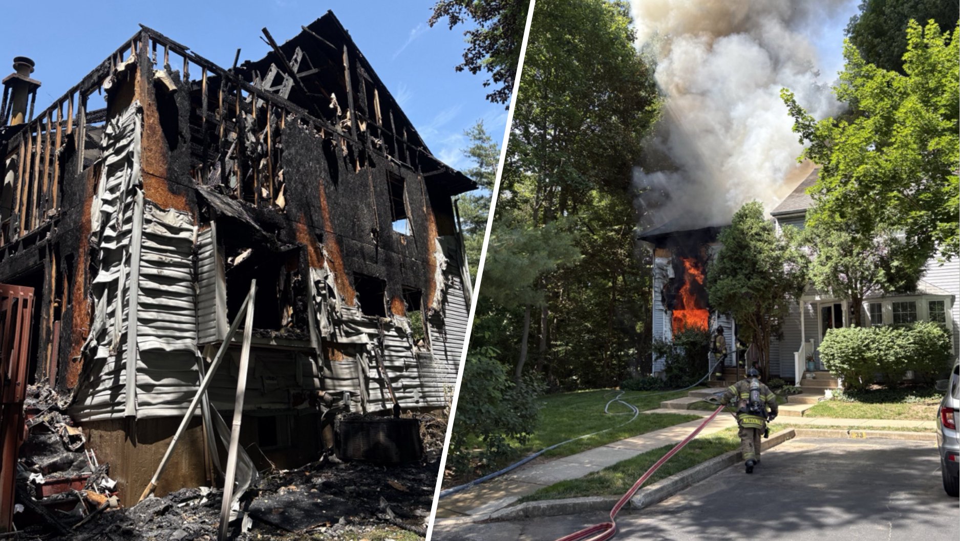 Fire crews worked to extinguish fast moving house fire in Delco