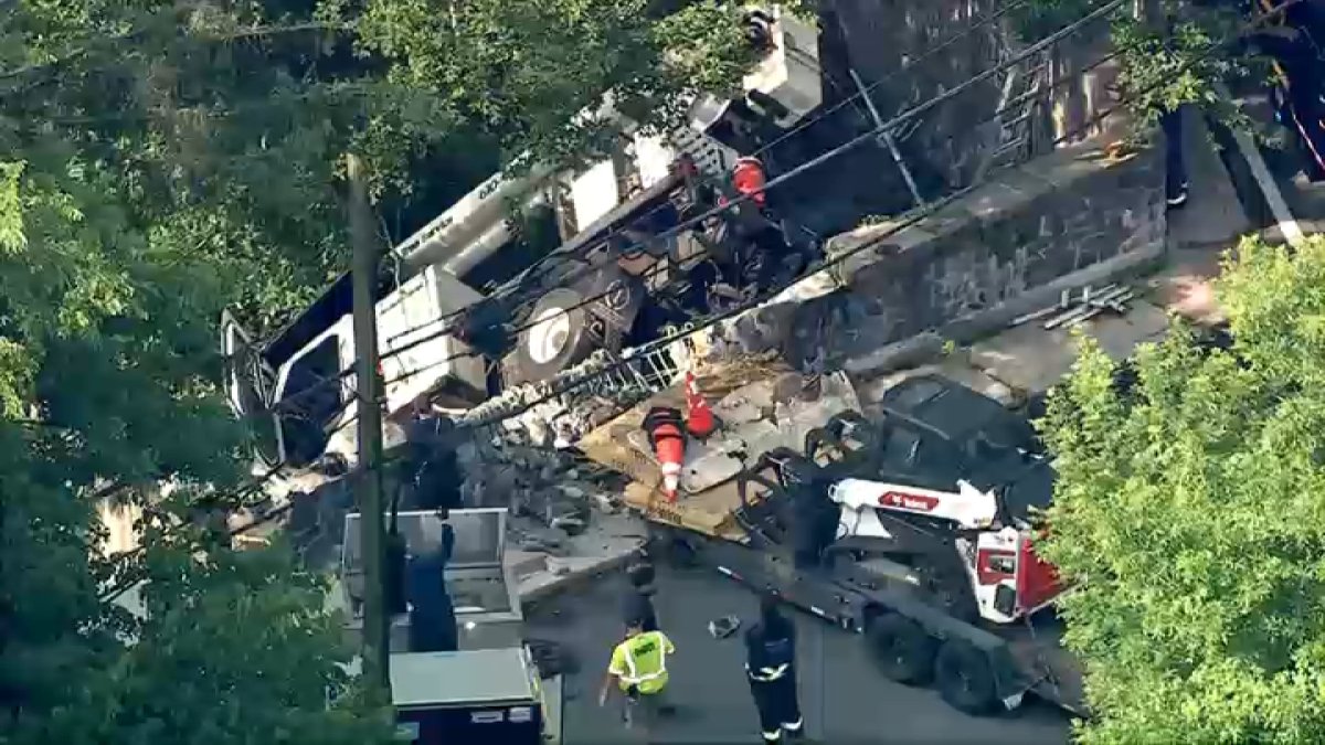 Man critically injured after being struck when vehicle overturned in Delaware