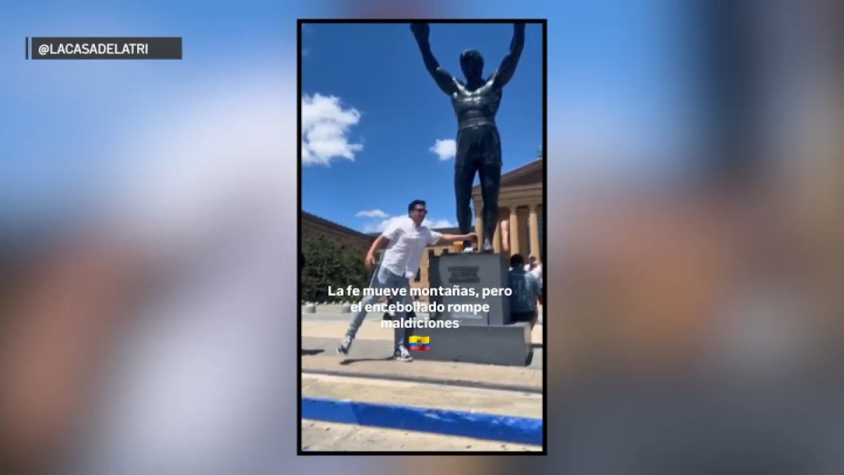‘The curse is cured': Ecuador fan brings beer, soup to Rocky after team's loss